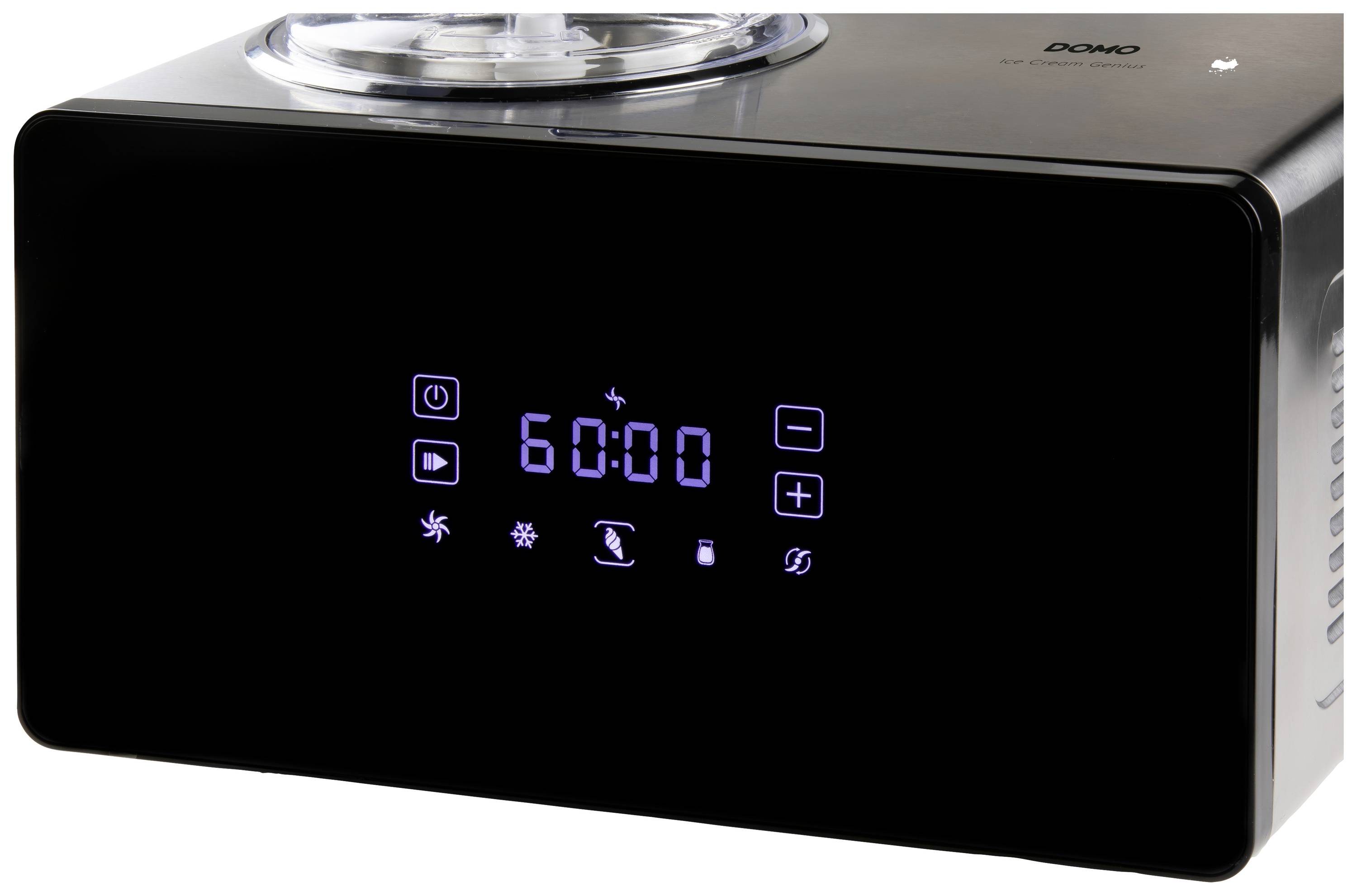 DOMO DO92521 Genius Eismaschine mit Display 1.5 l