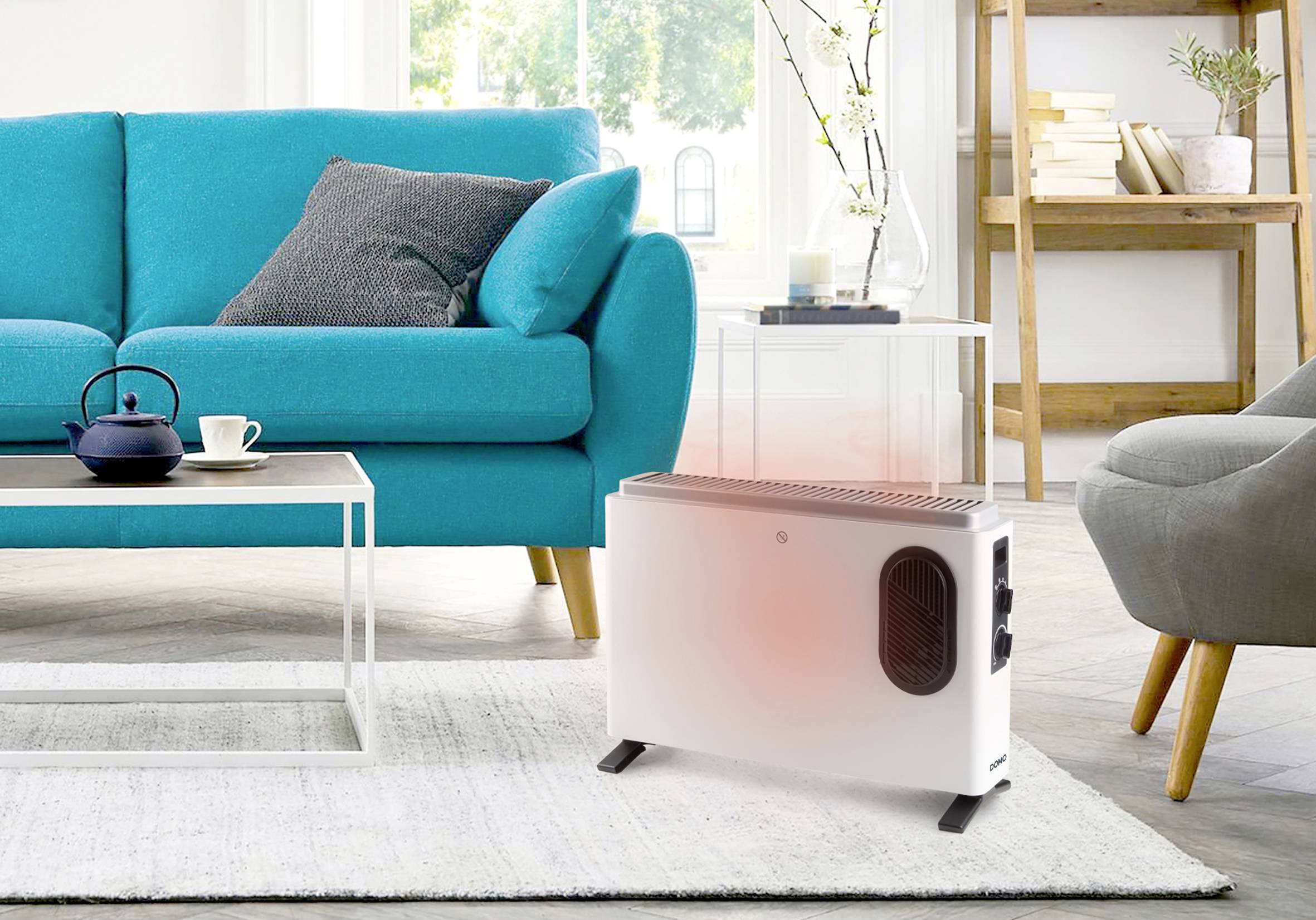 DOMO DO7351CH Turbo Konvektor 2000 W Weiß