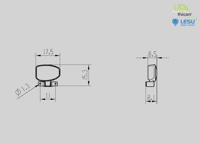 Thicon Models 50323 Scheinwerfer 1 Paar