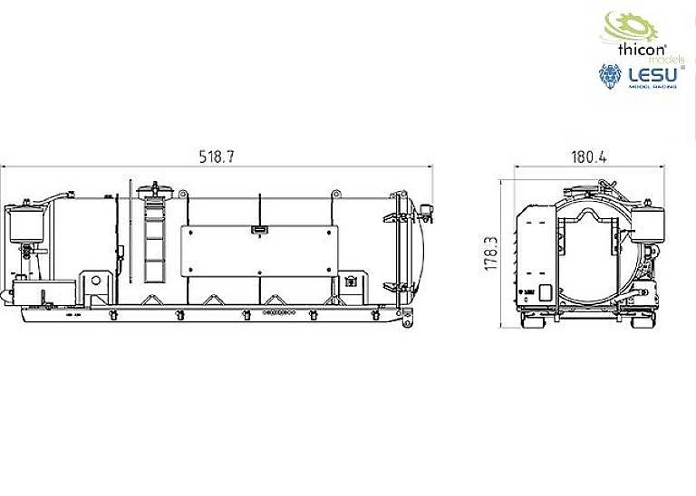 Thicon Models 55042 Abroll-Vakuum-Tank 1 St.