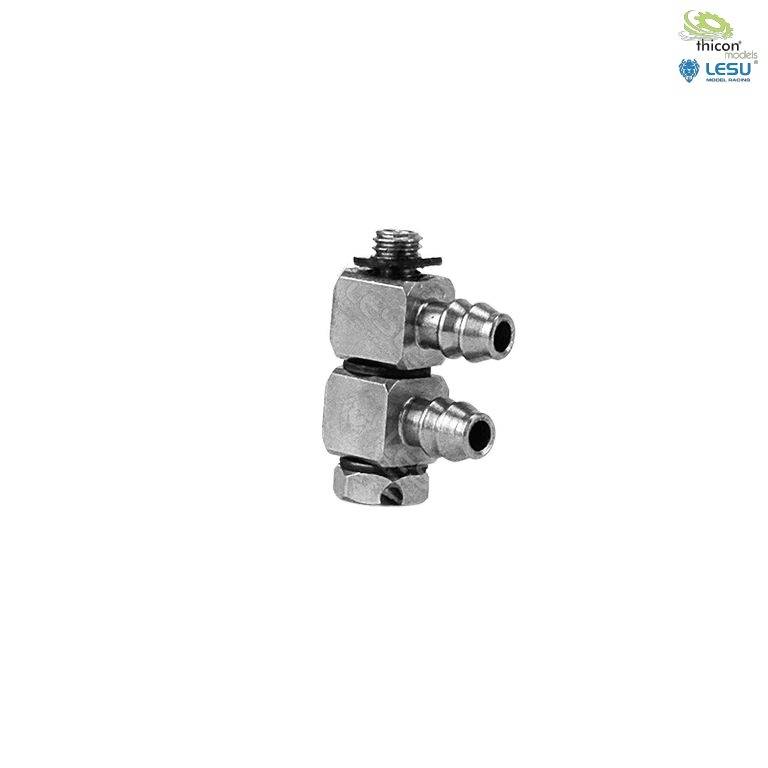 Thicon Models 56063 Doppel-Nippel Winkel M3 für 4/2,5mm Hydraulik-Anschluss 1St.
