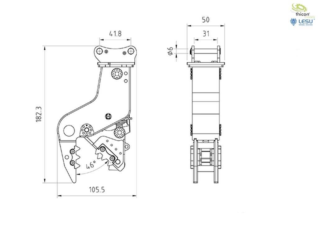 Thicon Models 58328 1:14 Steinbrecher 1 St.