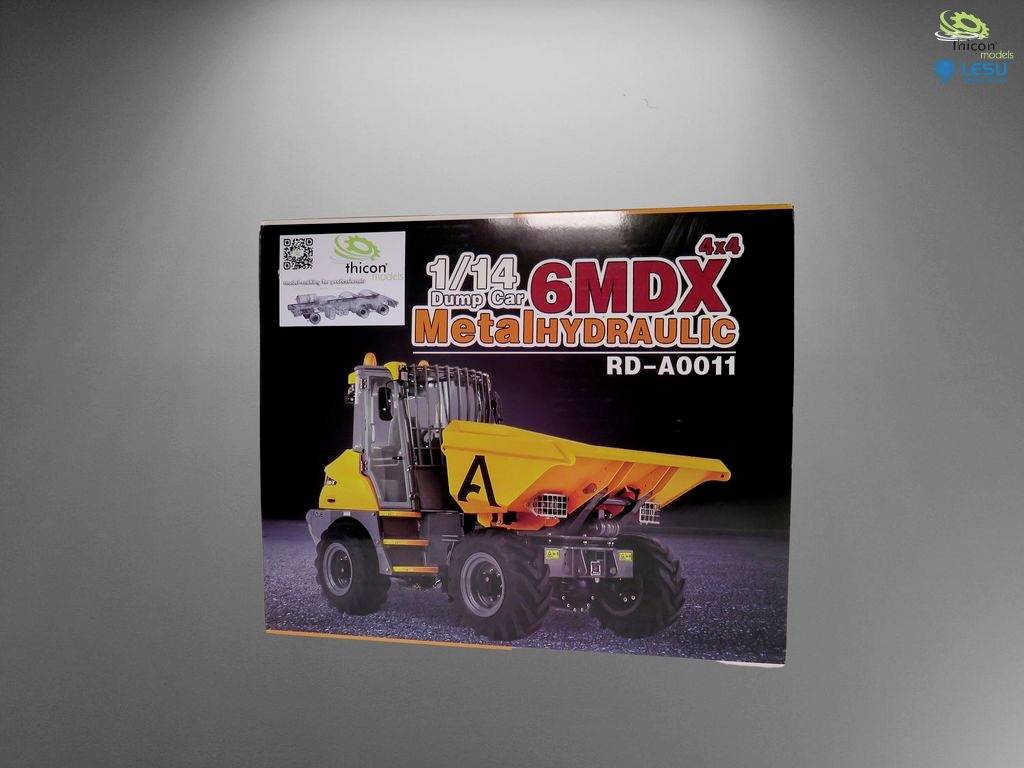 Thicon Models 58410 4x4 Mini-Kipper 6MDX unlackiert 1:14 Elektro RC Modell-LKW Bausatz