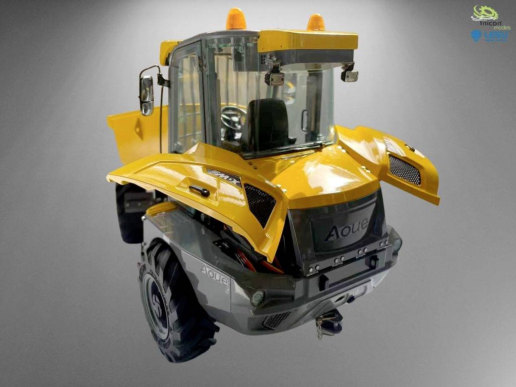 Thicon Models 58420 4x4 Mini-Kipper 6MDX grau/gelb pulverlackiert 1:14 Elektro RC Modell-LKW Bausatz