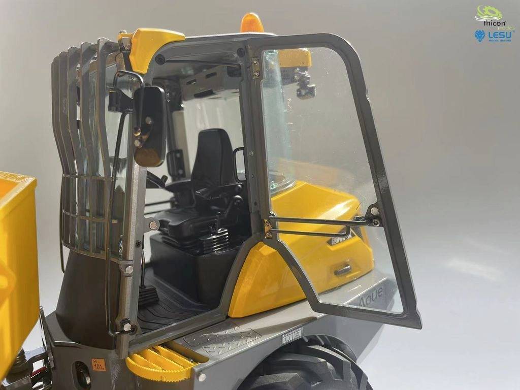 Thicon Models 58420 4x4 Mini-Kipper 6MDX grau/gelb pulverlackiert 1:14 Elektro RC Modell-LKW Bausatz