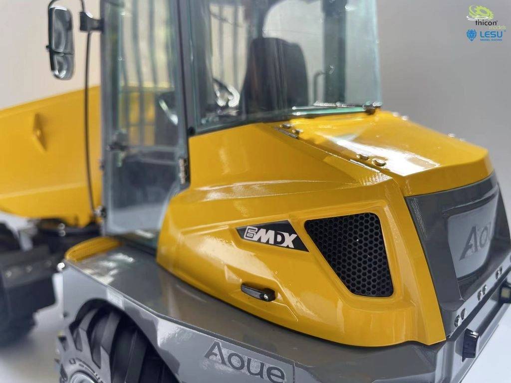 Thicon Models 58420 4x4 Mini-Kipper 6MDX grau/gelb pulverlackiert 1:14 Elektro RC Modell-LKW Bausatz