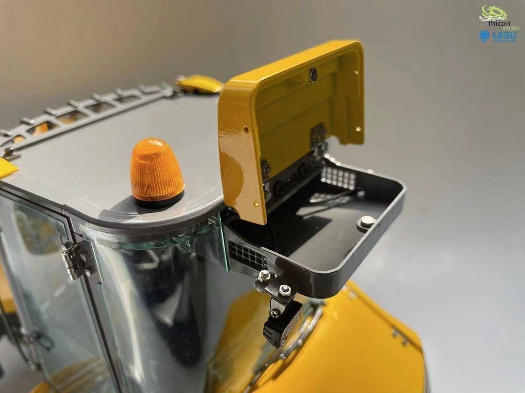 Thicon Models 58420 4x4 Mini-Kipper 6MDX grau/gelb pulverlackiert 1:14 Elektro RC Modell-LKW Bausatz