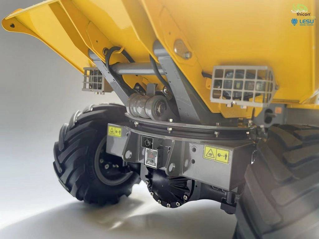 Thicon Models 58420 4x4 Mini-Kipper 6MDX grau/gelb pulverlackiert 1:14 Elektro RC Modell-LKW Bausatz