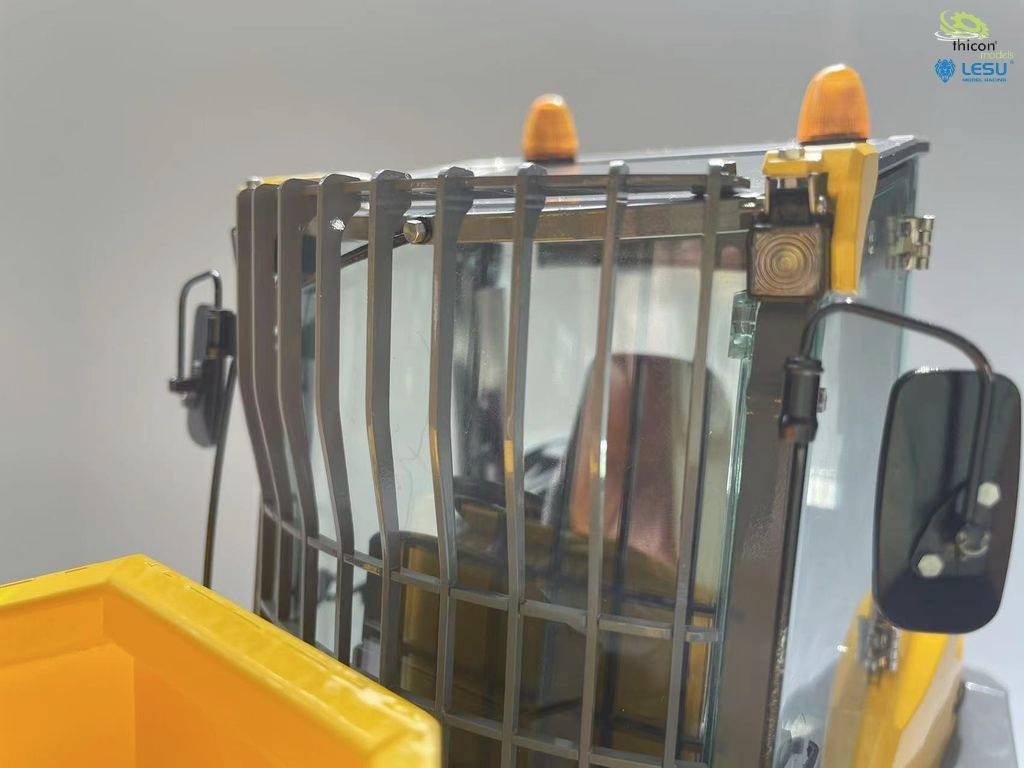 Thicon Models 58420 4x4 Mini-Kipper 6MDX grau/gelb pulverlackiert 1:14 Elektro RC Modell-LKW Bausatz