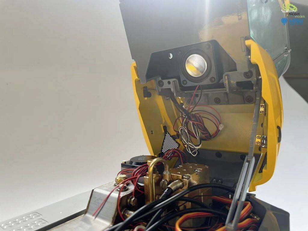 Thicon Models 58420 4x4 Mini-Kipper 6MDX grau/gelb pulverlackiert 1:14 Elektro RC Modell-LKW Bausatz