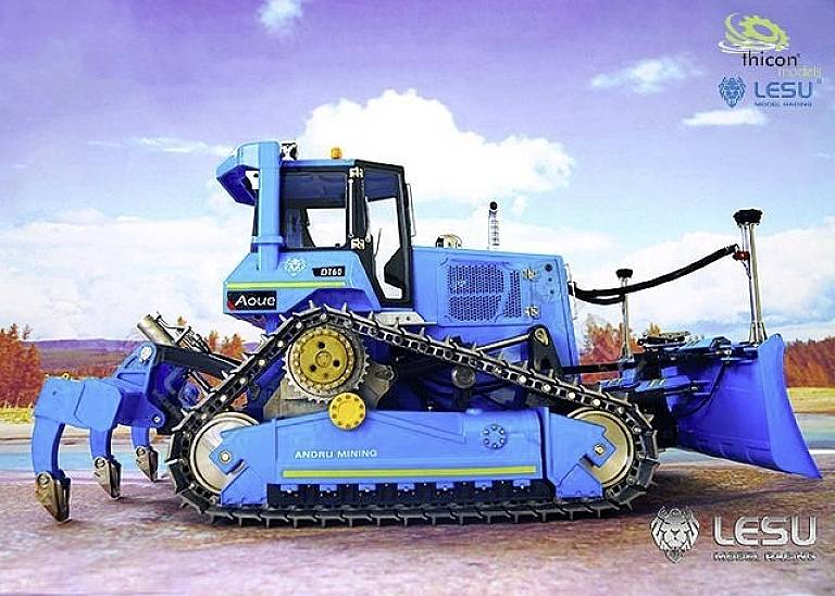 Thicon Models 58600 Planierraupe DT60 1:14 Elektro RC Funktionsmodell Bausatz