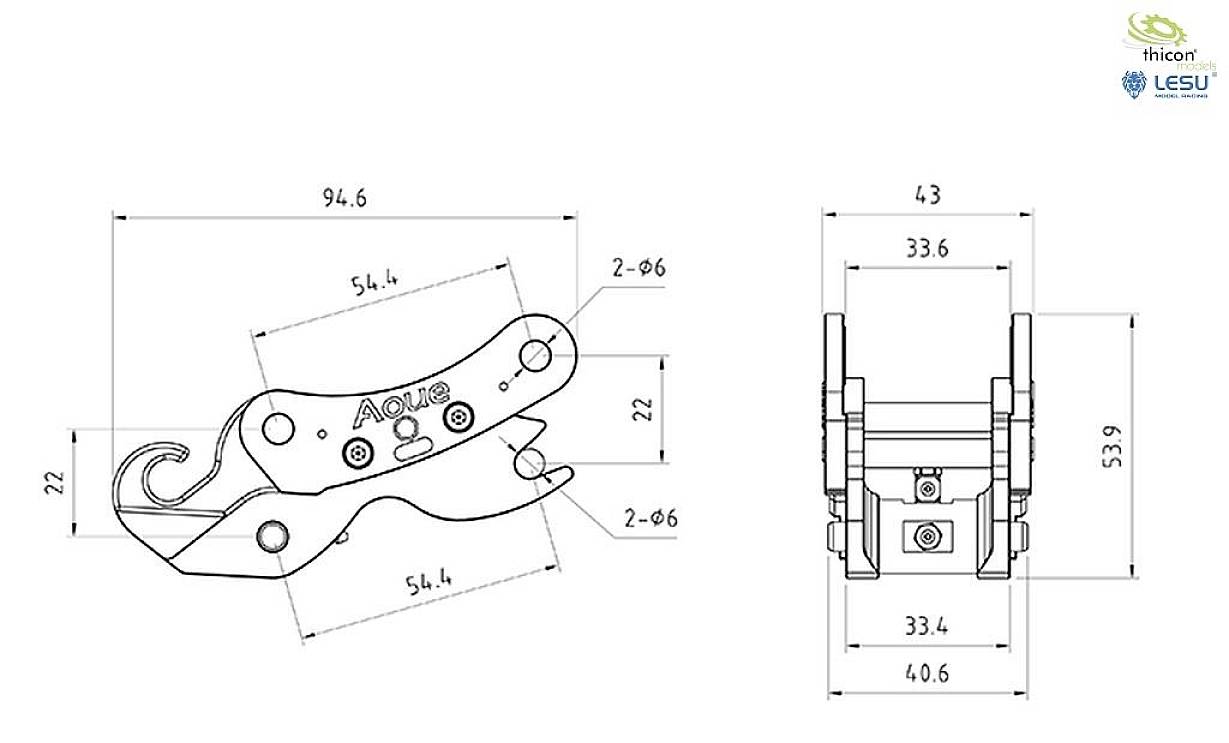 Thicon Models 58760 1:14 Hydraulischer Schnellwechsler 1St.