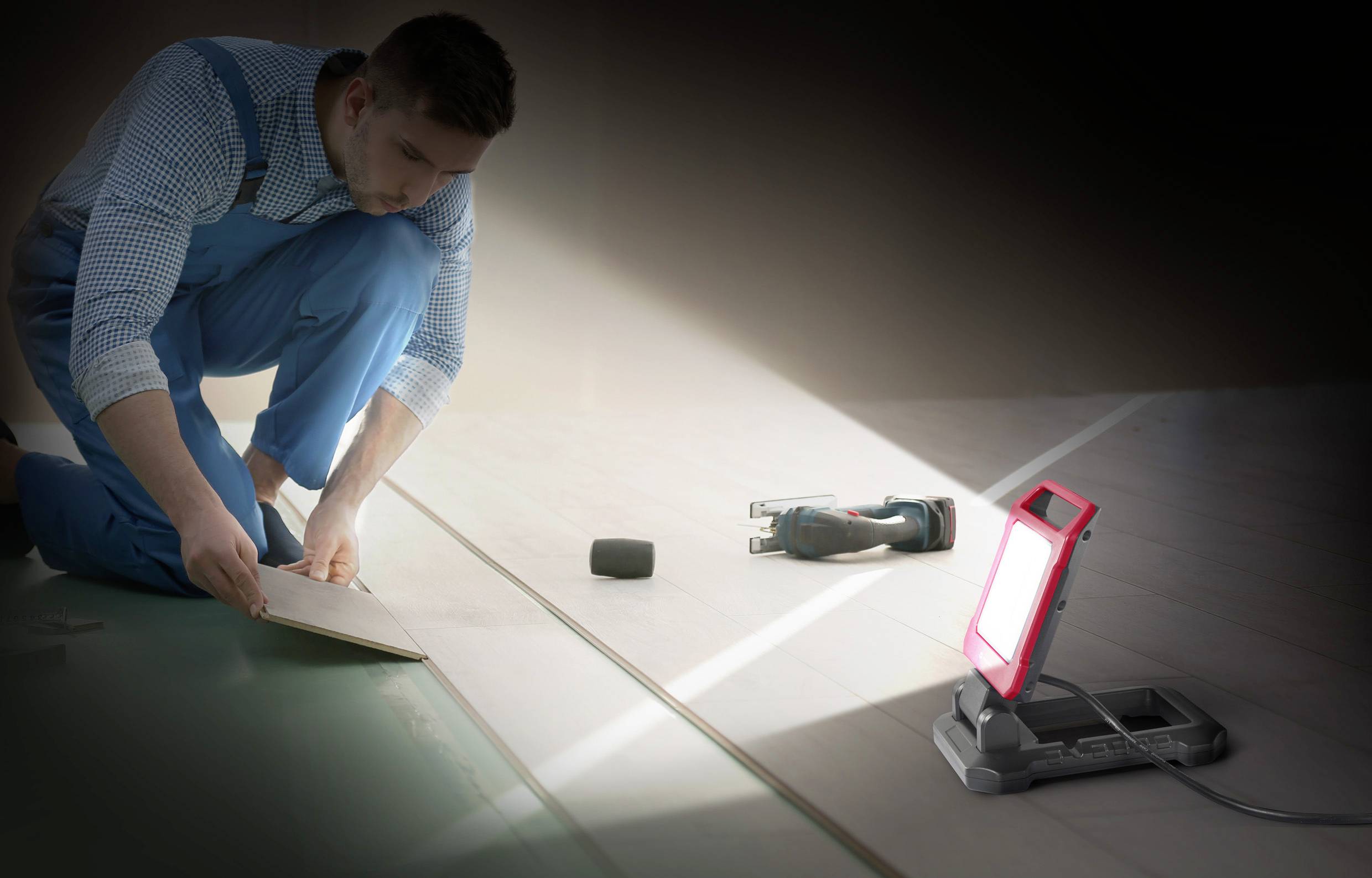 TOOLCRAFT LED-Baustrahler 20W (Schweizer Netzstecker) Naturweiß TO-7914468