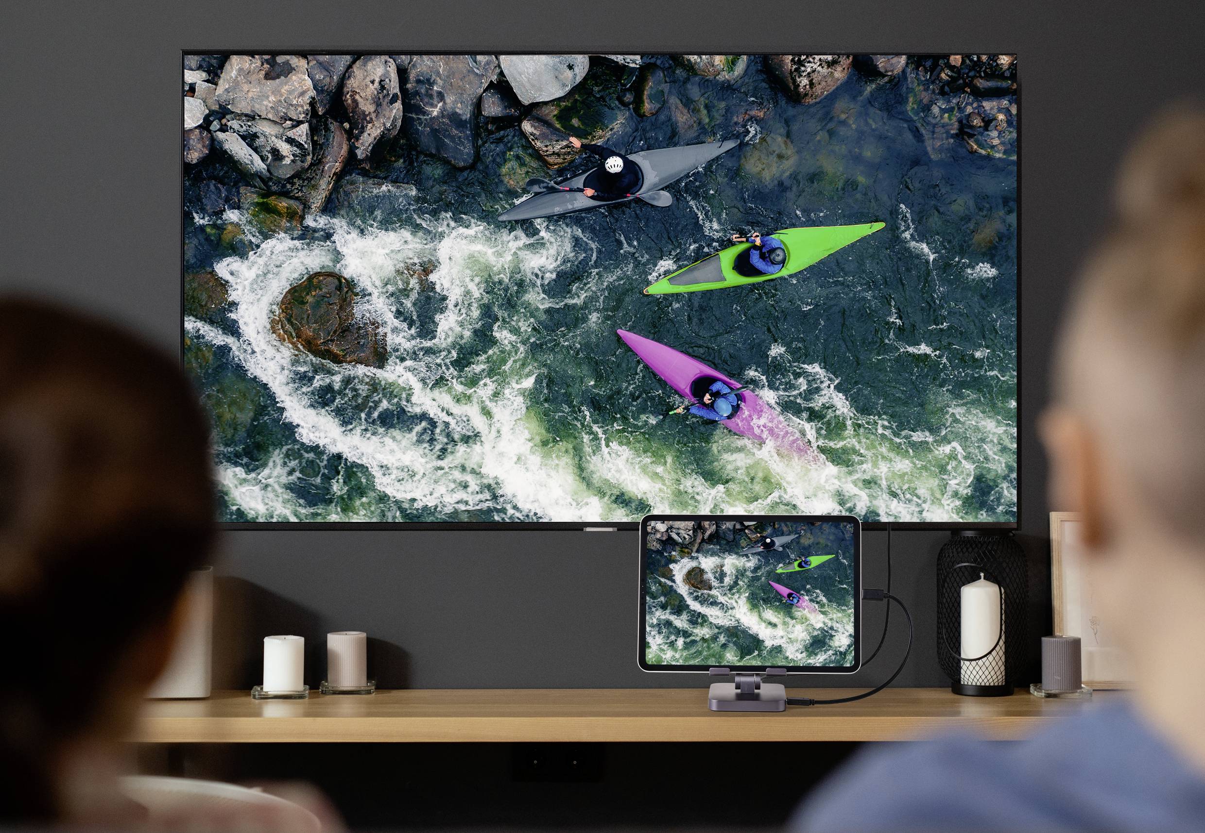 Renkforce USB-C® Tablet Dockingstation + Ständer Passend für (Details): Android Tablets & Smartphones, iPads, iPhone 15, Surface