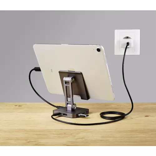 Renkforce USB-C® Tablet Dockingstation + Ständer Passend für (Details): Android Tablets & Smartphones, iPads, iPhone 15, Surface Renkforce USB-C® Tablet Dockingstation + Ständer Passend für (Details): Android Tablets & Smartphones, iPads, iPhone 15, Surface