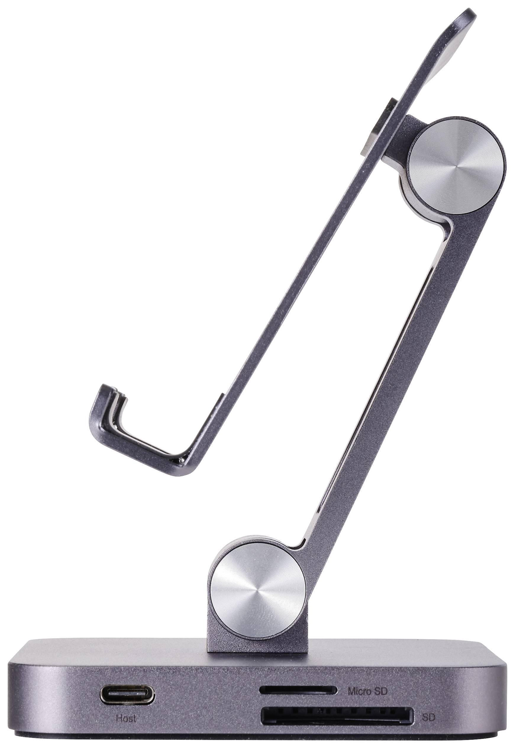 Renkforce USB-C® Tablet Dockingstation + Ständer Passend für (Details): Android Tablets & Smartphones, iPads, iPhone 15, Surface