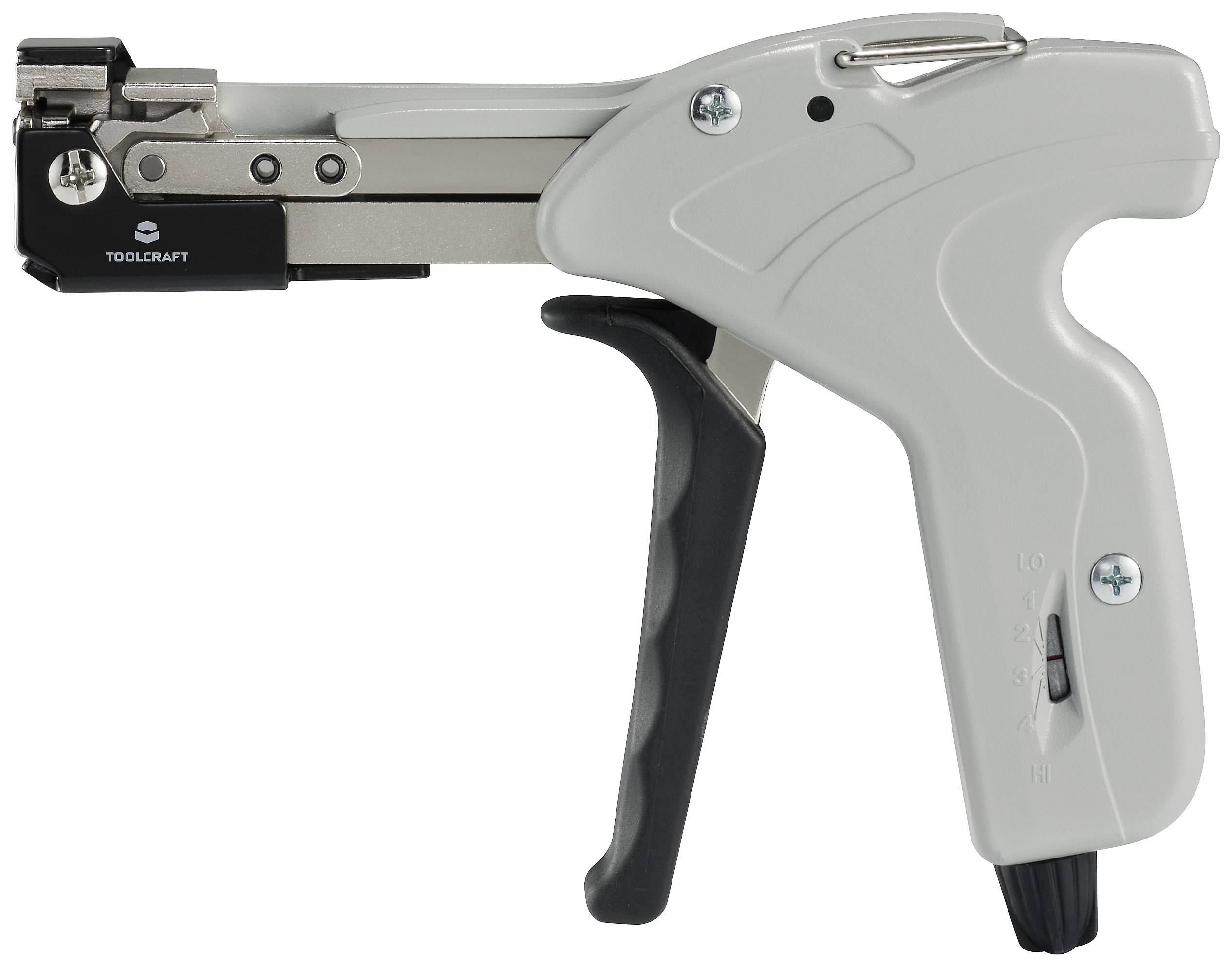 TOOLCRAFT Kabelbinderzange f. Edelstahlkabelbinder Grau, Schwarz-Grau