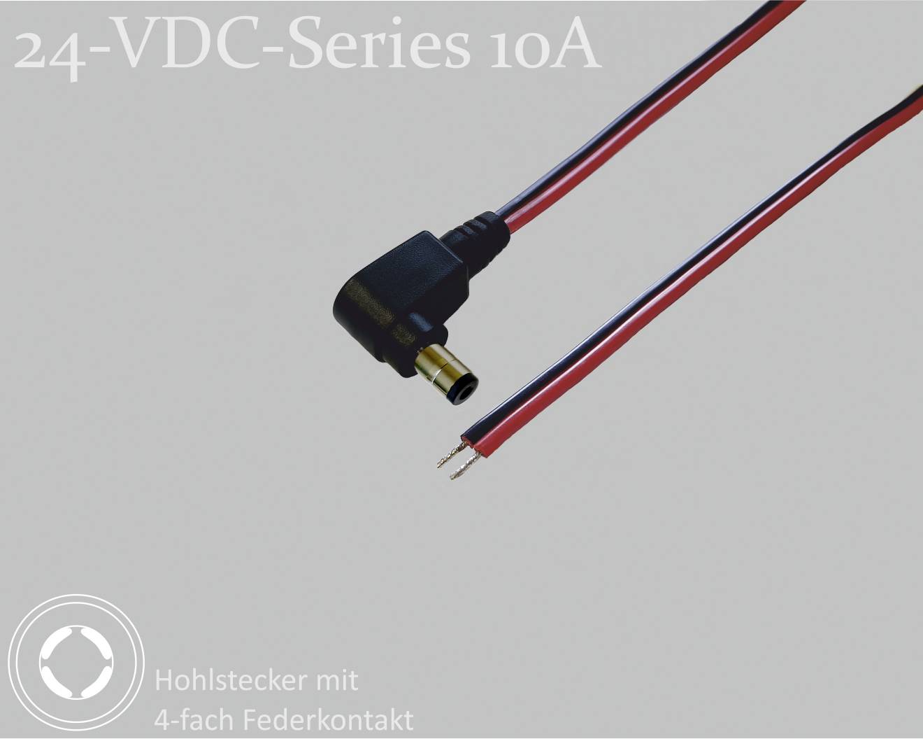 BKL Electronic 075902 DC-Steckverbinder DC-Hohlstecker - verzinnt 5.5 mm 2.1 mm 1.5 m 1 St. Single