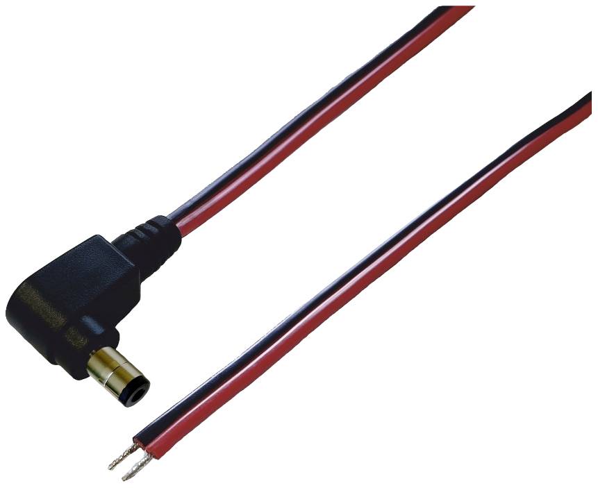 BKL Electronic 075902 DC-Steckverbinder DC-Hohlstecker - verzinnt 5.5mm 2.1mm 1.5m 1 St. Single