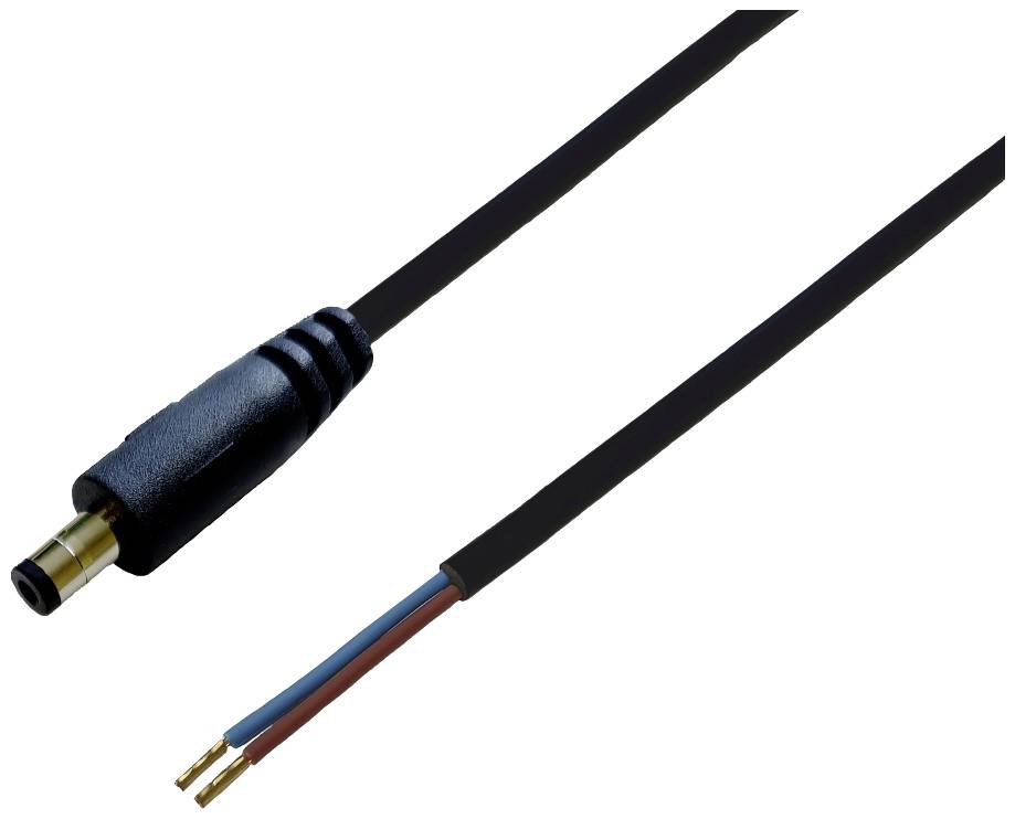 BKL Electronic 075908 DC-Steckverbinder DC-Hohlstecker - Aderendhülsen 5.5mm 2.1mm 1.5m 1 St. Single