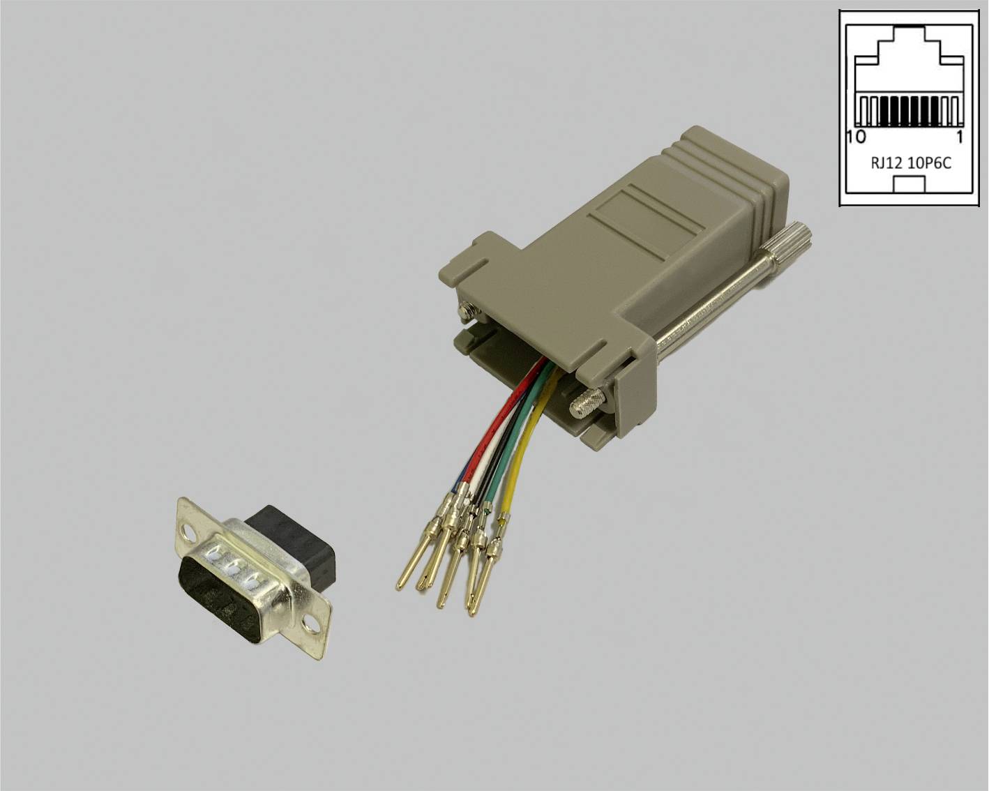 BKL Electronic 10121103 Adapter D-SUB-Stecker 9pol. - RJ12-Buchse 1 St. Single