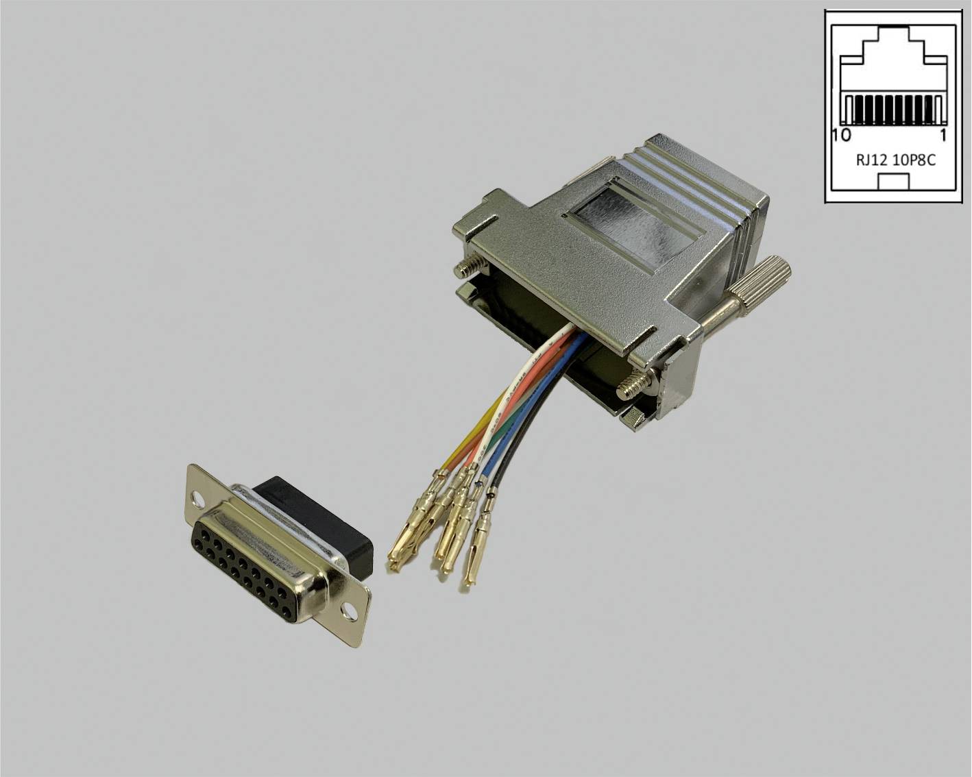 BKL Electronic 10121120 Adapter D-SUB-Buchse 15pol. - RJ45-Buchse 1 St. Single