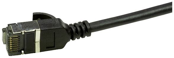 LogiLink CQ9053S RJ45 Netzwerkkabel, Patchkabel CAT 6a U/FTP 2.00m Schwarz extrem dünn, Flammwidrig, Flexibel, Folienschirm