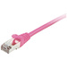 Equip 605581 RJ45 Netzwerkkabel, Patchkabel CAT 6 S/FTP 2.00 m Pink vergoldete Steckkontakte 1 St.
