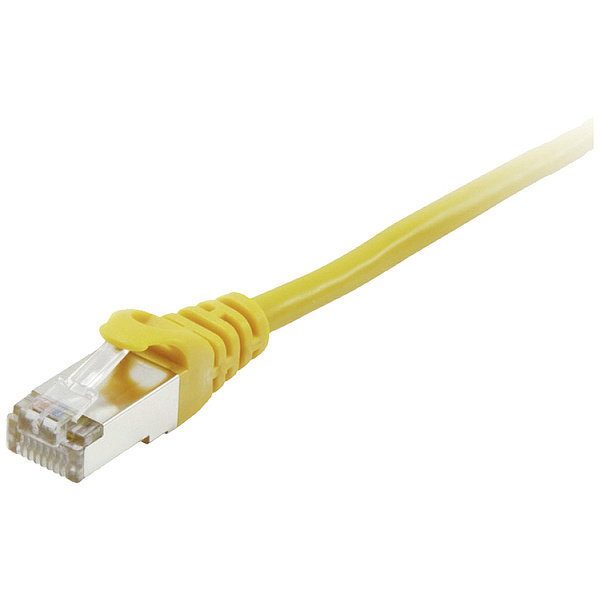 Equip 605563 RJ45 Câble réseau, câble patch CAT 6 S/FTP 0.25 m jaune contacts dorés