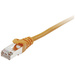 Equip 605577 RJ45 Netzwerkkabel, Patchkabel CAT 6 S/FTP 0.50 m Orange vergoldete Steckkontakte