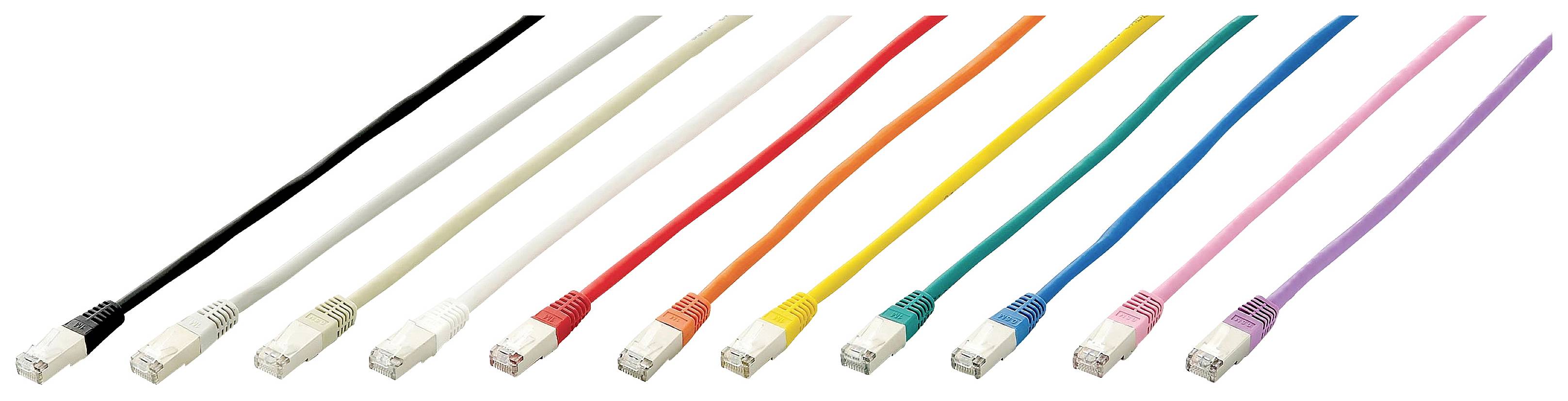 Equip 605603 RJ45 Netzwerkkabel, Patchkabel CAT 6 SF/UTP 50.00 m Grau 1 St.
