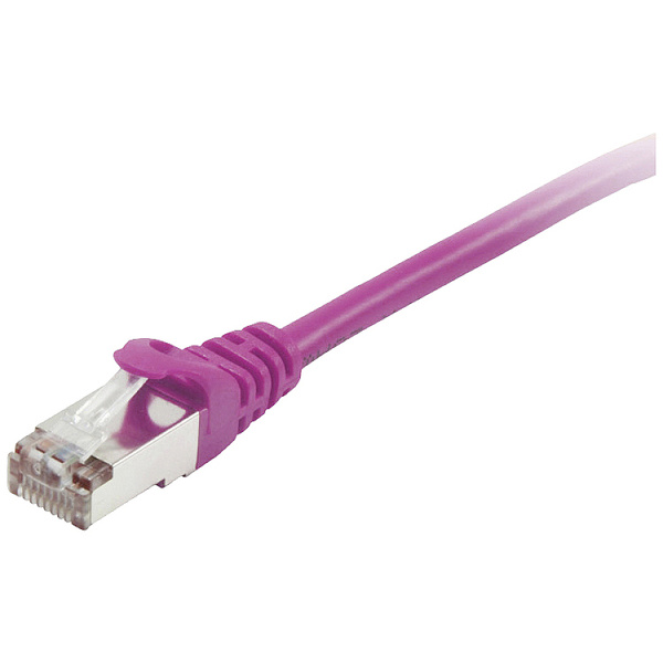 Equip 605557 RJ45 Netzwerkkabel, Patchkabel CAT 6 S/FTP 0.50 m Violett vergoldete Steckkontakte 1 S