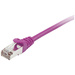 Equip 605556 RJ45 Netzwerkkabel, Patchkabel CAT 6 S/FTP 10.00 m Violett vergoldete Steckkontakte 1