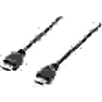 Câble de raccordement Equip HDMI Fiche mâle HDMI-A 3.00 m noir 119351 contacts dorés Câble HDMI