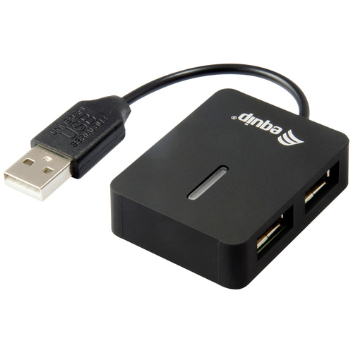 Equip 2 Port USB 2.0-Hub Schwarz