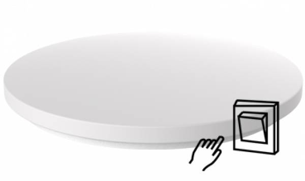 Blulaxa 49107 Aina-L Switch LED-Deckenleuchte, LED-Wandleuchte LED LED fest eingebaut 24W Weiß