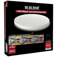 Blulaxa 49108 Aina-L Switch LED-Deckenleuchte, LED-Wandleuchte LED LED fest eingebaut 24W Weiß Blulaxa 49108 Aina-L Switch LED-Deckenleuchte, LED-Wandleuchte LED LED fest eingebaut 24W Weiß