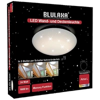 Blulaxa 49144 Aina-L Stars LED-Deckenleuchte, LED-Wandleuchte LED LED fest eingebaut 24W Weiß Blulaxa 49144 Aina-L Stars LED-Deckenleuchte, LED-Wandleuchte LED LED fest eingebaut 24W Weiß