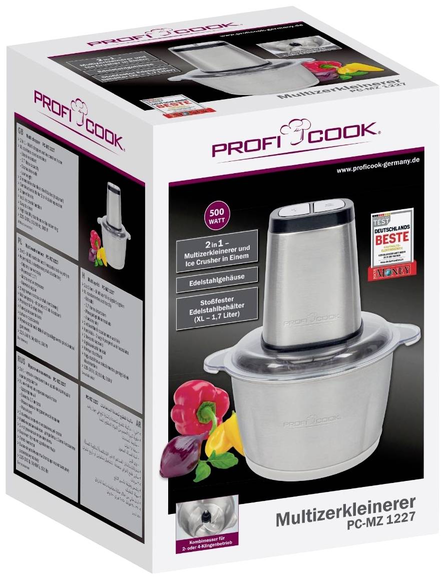 Profi Cook PC-MZ 1227 Multimesser 500 W Edelstahl