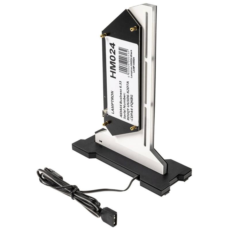 Lamptron LAMP-HM024 Grafikkartenhalterung Integriertes Farbdisplay Schwarz