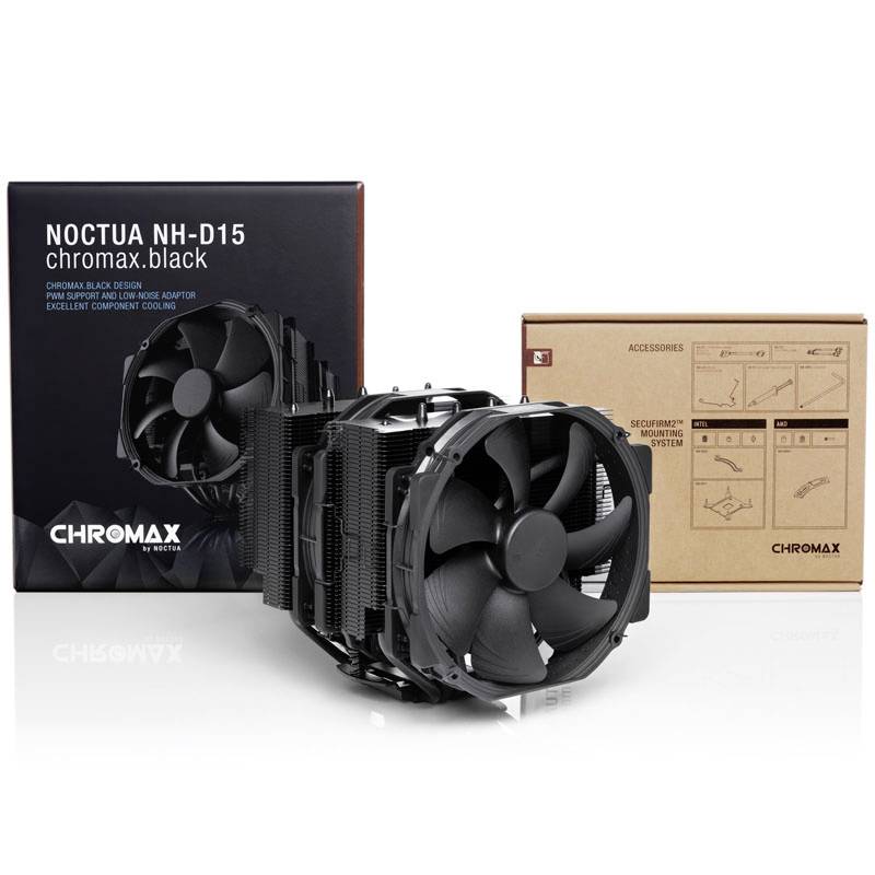 Noctua NH-D15 chromax.black CPU-Kühler mit Lüfter Intel® LGA 1150, Intel® LGA 1151, Intel® LGA 1
