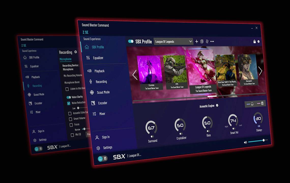 Creative Sound Blaster Z SE 5.1 Soundkarte, Intern PCIe x1