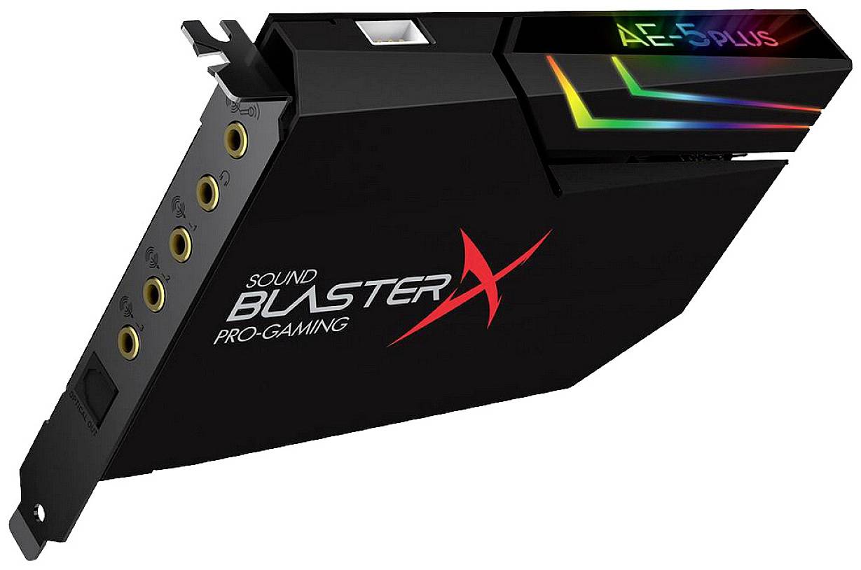 Creative Sound BlasterX AE-5 Plus 5.1 Soundkarte, Intern PCIe
