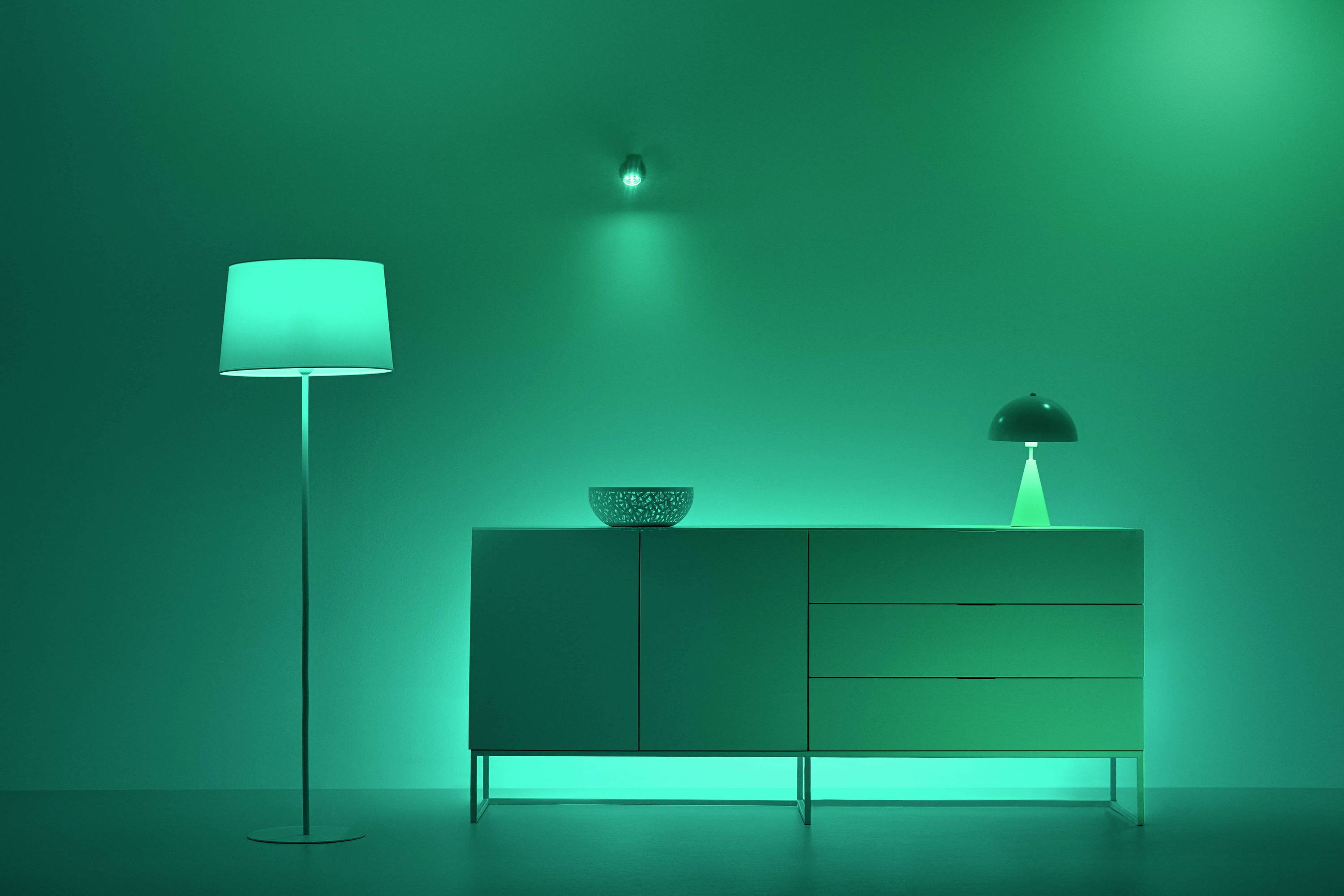 WiZ 8719514554634 LED EEK E (A - G) E27 Globeform 19 W = 150 W RGBW (Ø x L) 60 mm x 110 mm dimmbar, app-gesteuert 1 St.