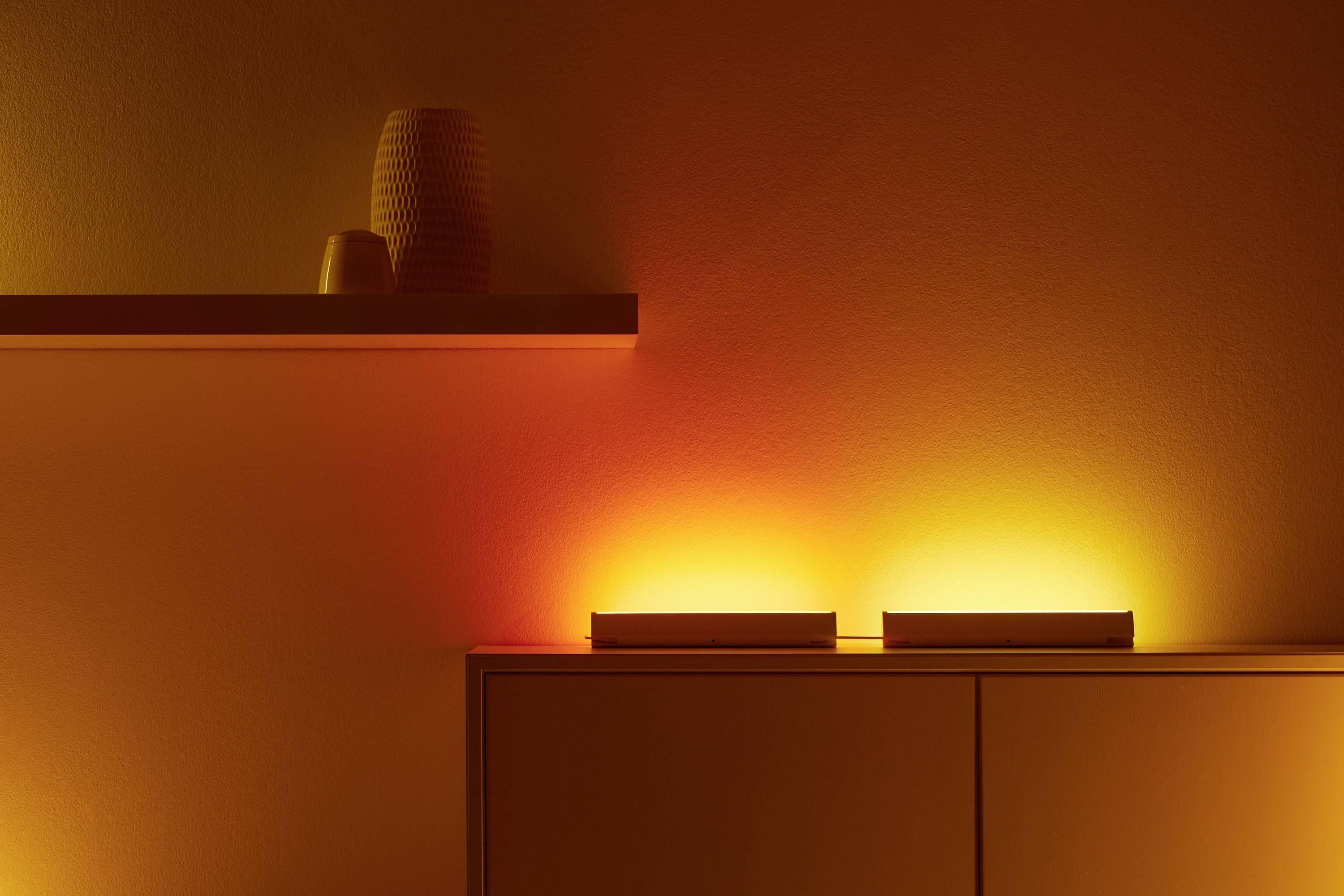 Philips LED 8719514554177 Wi-Fi BLE Bar Linear Light EU Dual LED-Lichtleiste LED 10.5 W Weiß