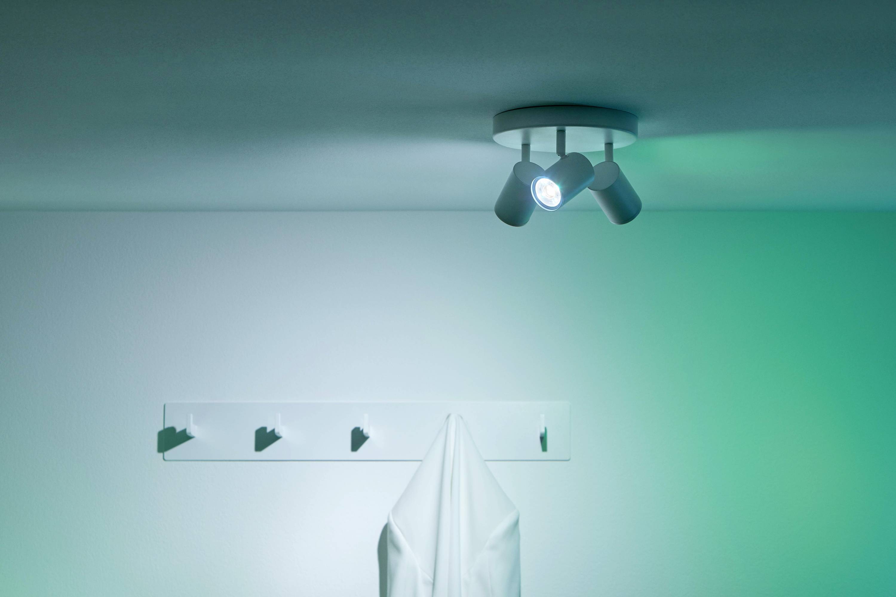 WiZ 8719514554511 IMAGEO Spots 3x5W W 22-65K RGB RD LED-Deckenleuchte EEK: F (A - G) 15W Weiß