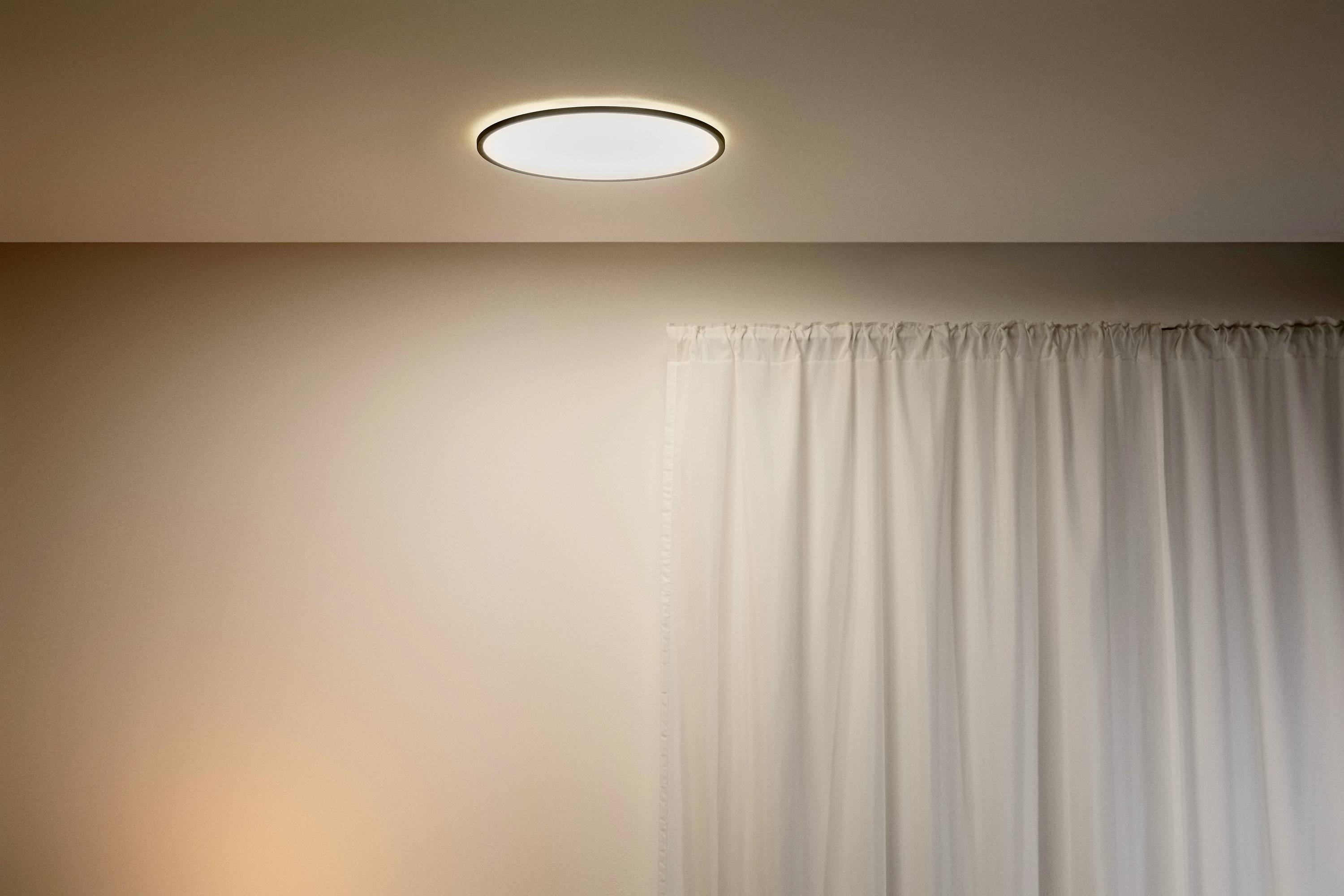 WiZ 8719514554955 SuperSlim Ceiling 22W B RD 27-65K TW LED-Deckenleuchte 22W Schwarz