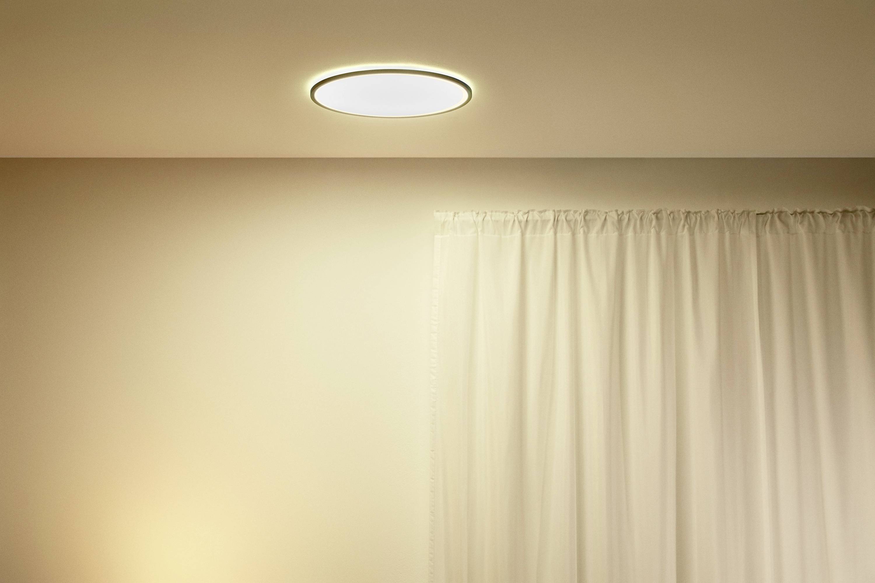 WiZ 8719514554955 SuperSlim Ceiling 22W B RD 27-65K TW LED-Deckenleuchte 22W Schwarz