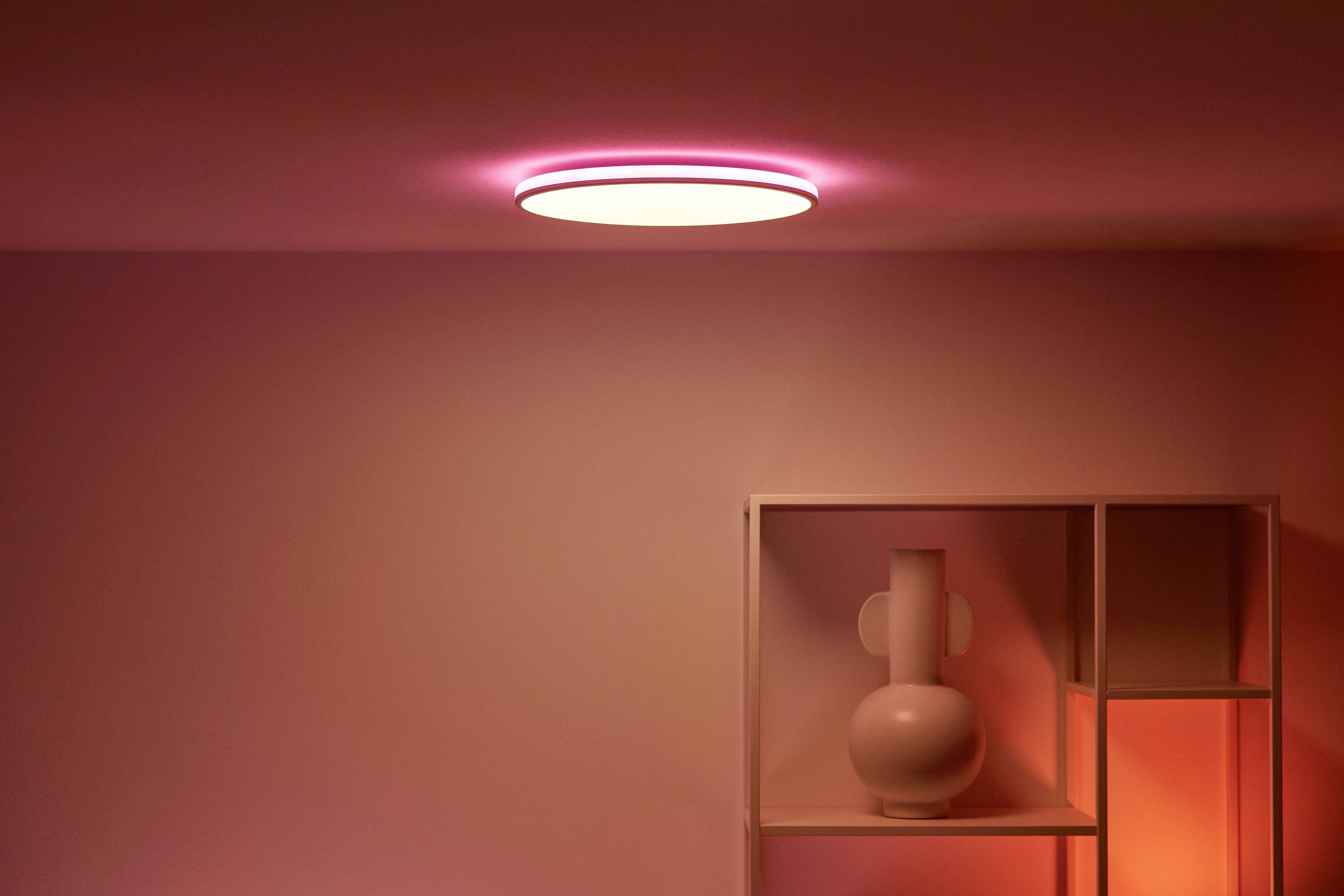 WiZ 8719514554276 Rune WiZ Ceiling 21W W 27-65K TW RGB LED-Deckenleuchte 21 W Weiß