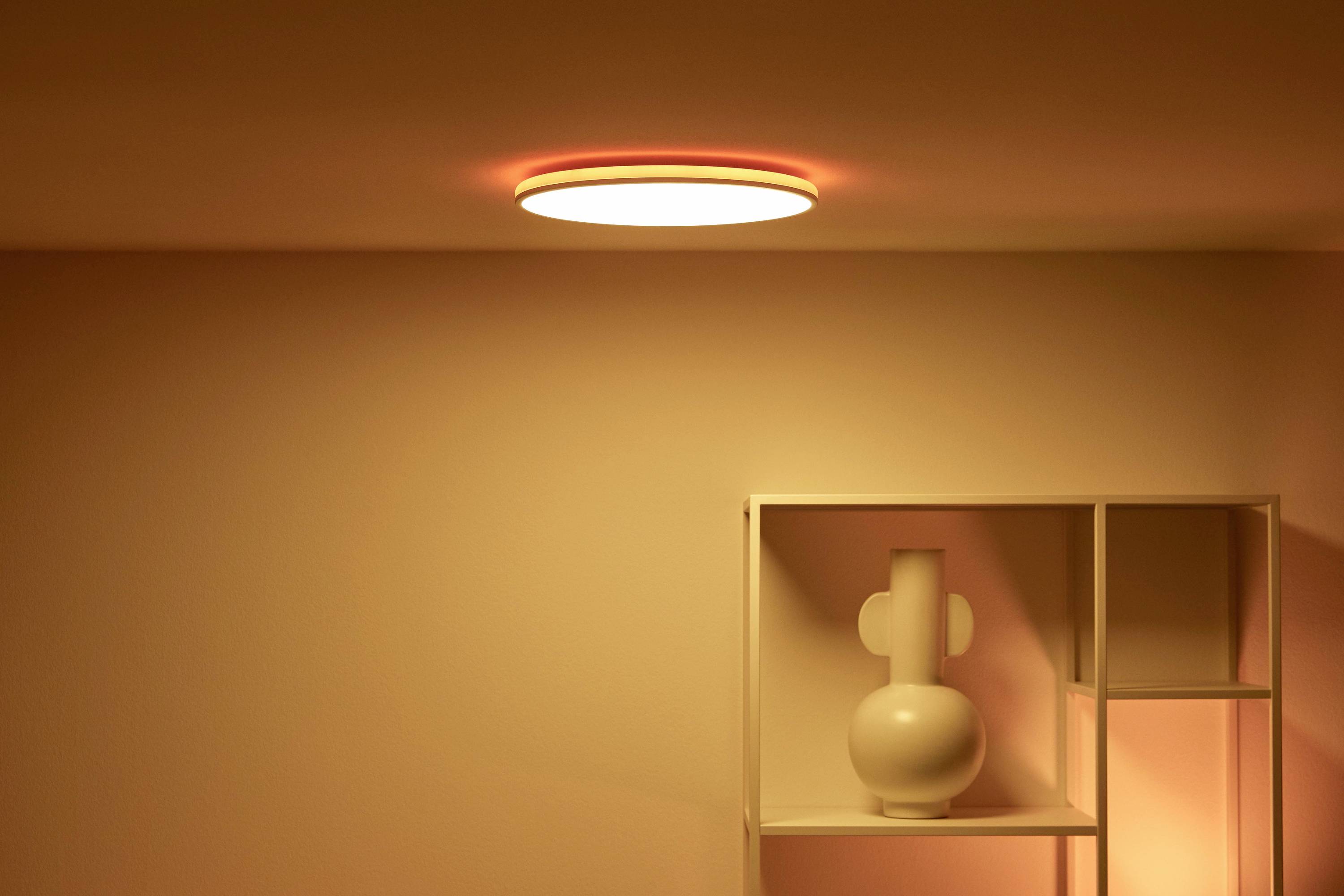 WiZ 8719514554276 Rune WiZ Ceiling 21W W 27-65K TW RGB LED-Deckenleuchte 21 W Weiß